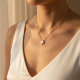 Aura pink necklace