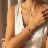 Aura pink bracelet